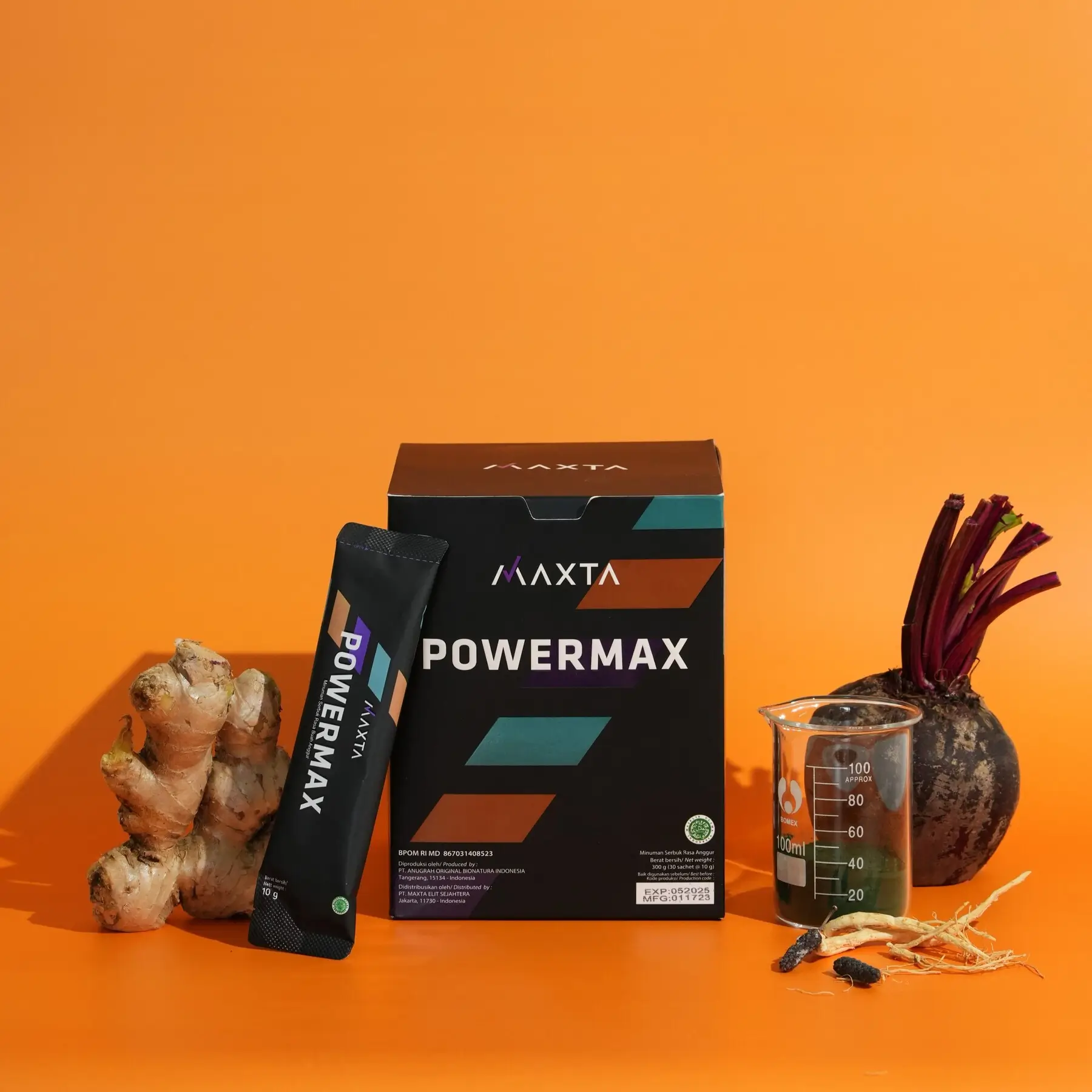 foto produk power max dengan bahan-bahannya