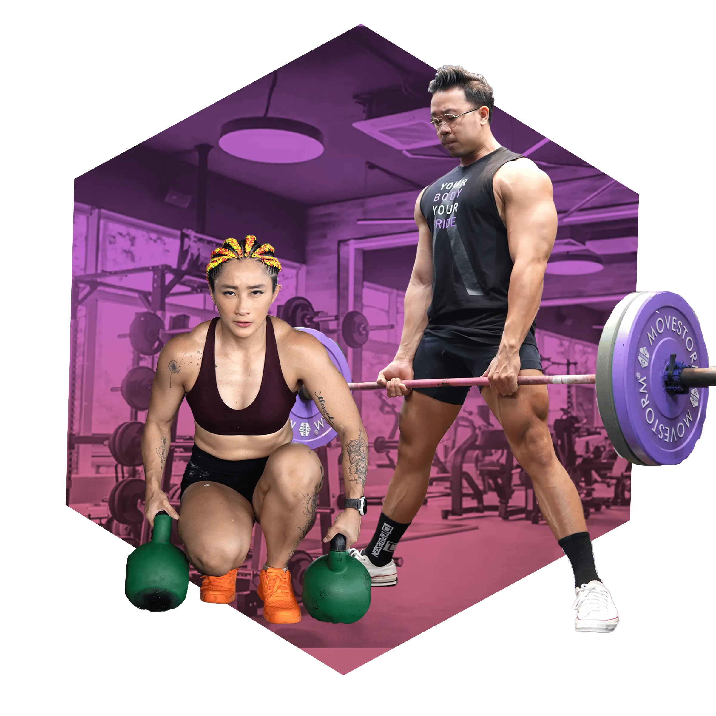 siska dan louis weight training