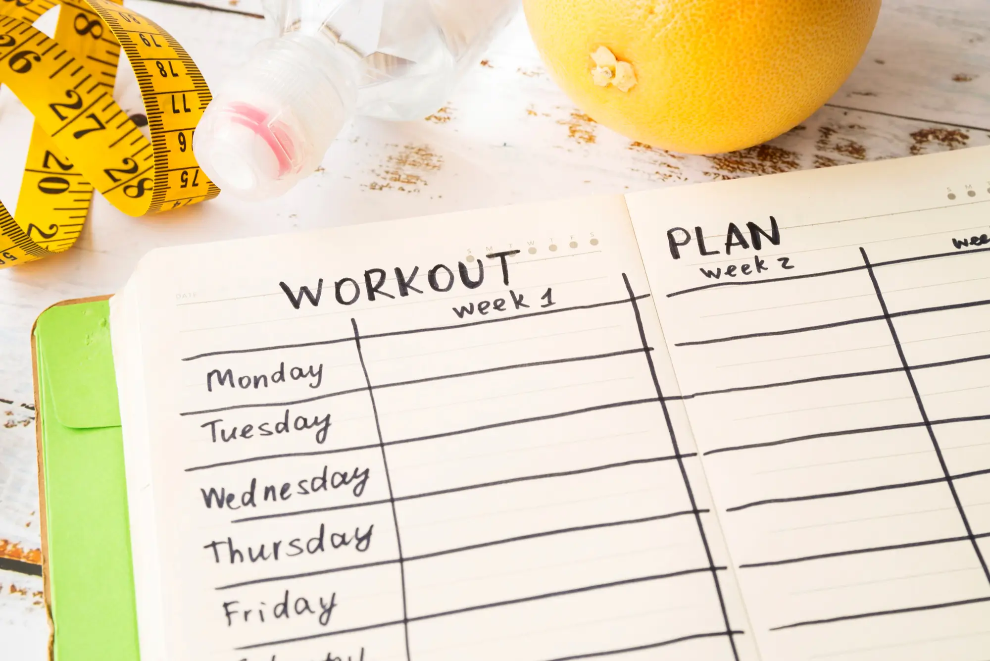 template dari jadwal latihan gym